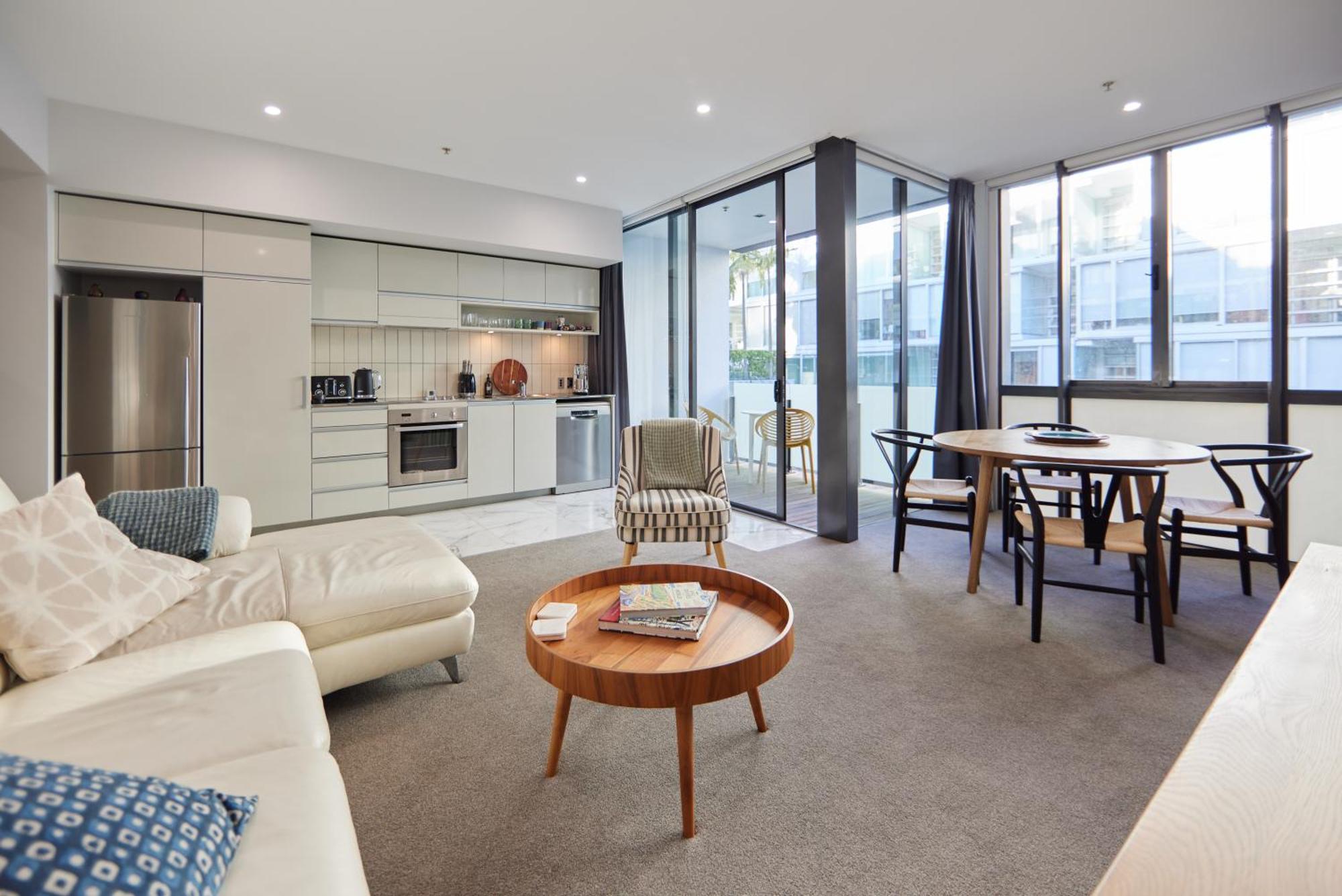 אוקלנד Pavilions Marina Apartment 102 - Wynyard Quarter Viaduct Harbour מראה חיצוני תמונה
