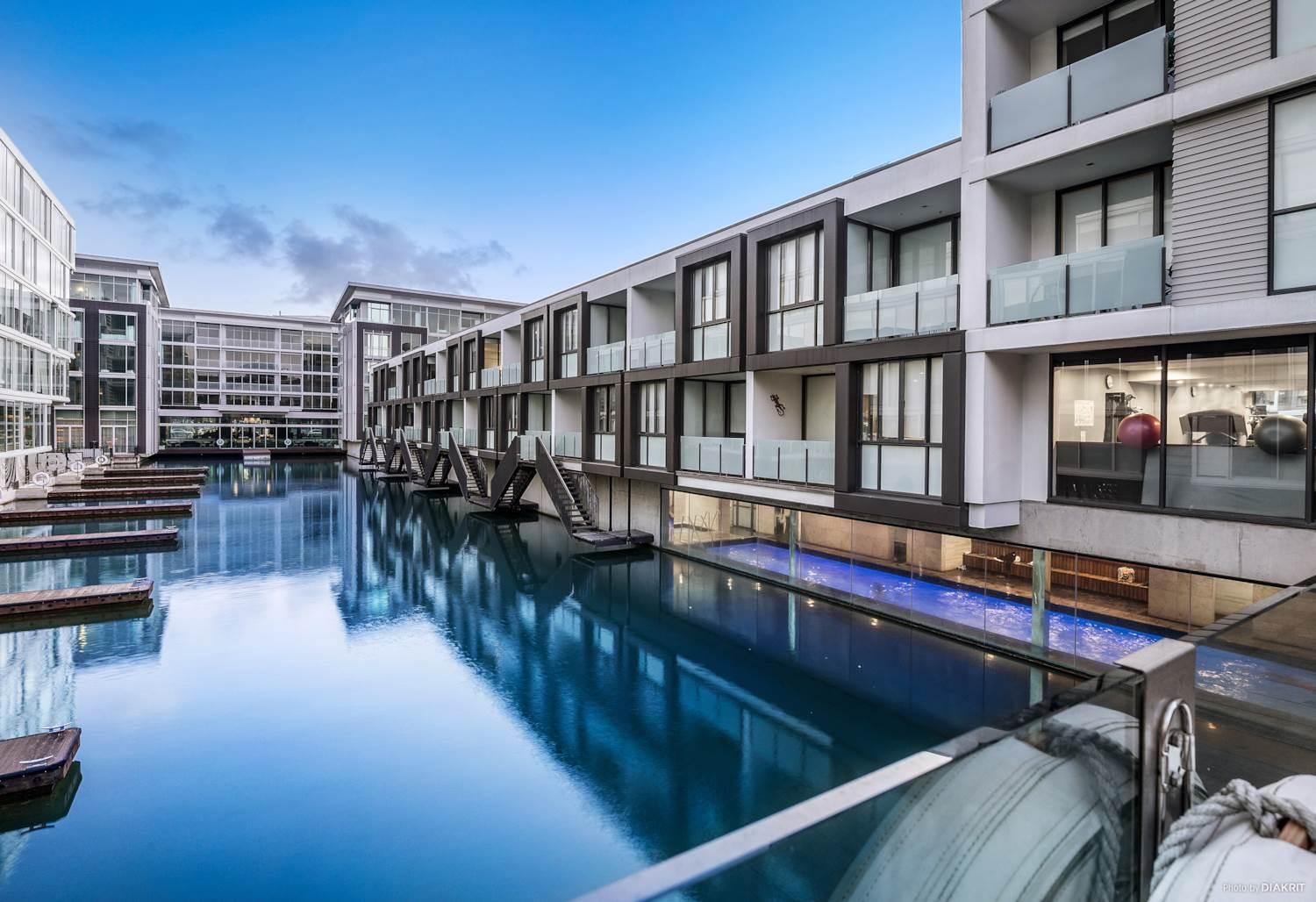 אוקלנד Pavilions Marina Apartment 102 - Wynyard Quarter Viaduct Harbour מראה חיצוני תמונה